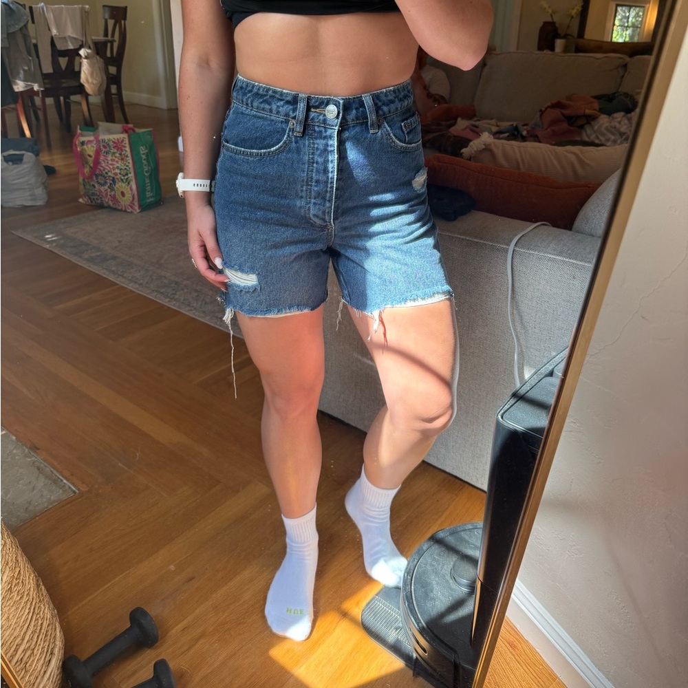REVOLVE Blue Jean Shorts